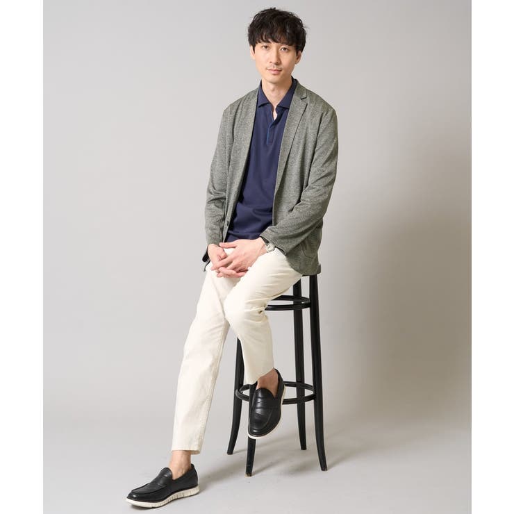 【イージーケア 接触冷感】ブライト天竺シェイプジャケット【吸水速乾 UVカット】 | a.v.v【MEN】 | 詳細画像13 