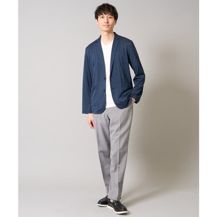 【イージーケア 接触冷感】ブライト天竺シェイプジャケット【吸水速乾 UVカット】 | a.v.v【MEN】 | 詳細画像2 