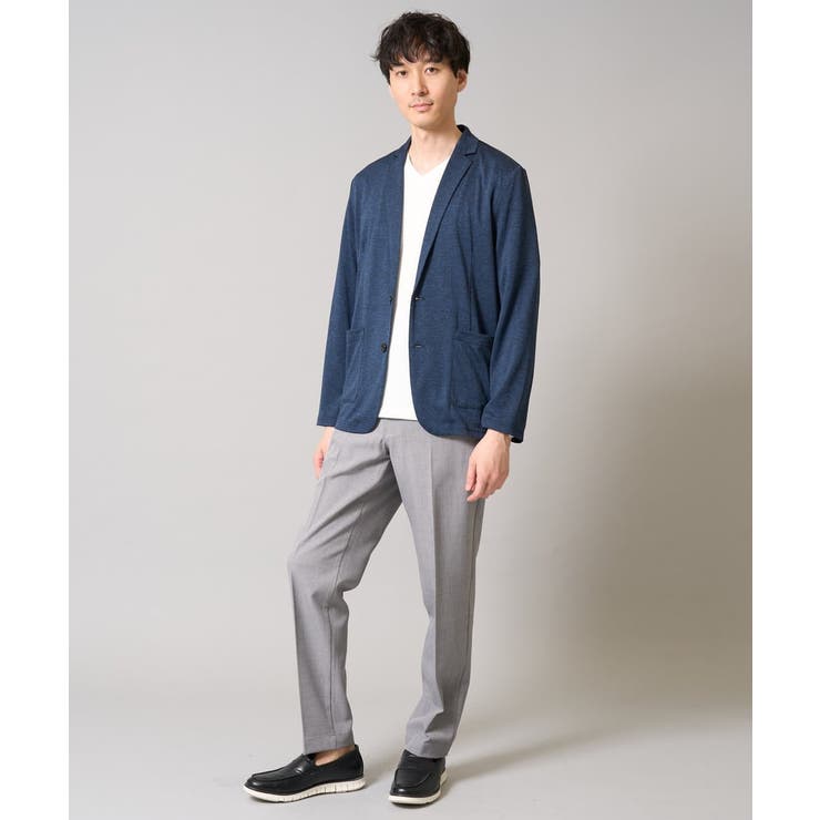 【イージーケア 接触冷感】ブライト天竺シェイプジャケット【吸水速乾 UVカット】 | a.v.v【MEN】 | 詳細画像4 