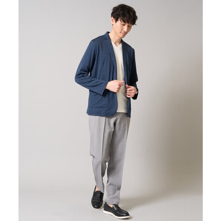 【イージーケア 接触冷感】ブライト天竺シェイプジャケット【吸水速乾 UVカット】 | a.v.v【MEN】 | 詳細画像5 