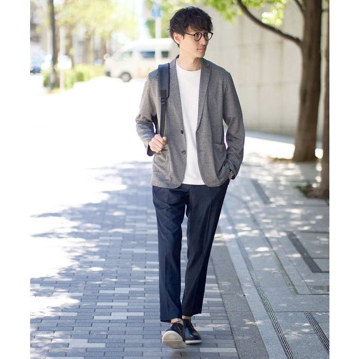 【イージーケア 接触冷感】ブライト天竺シェイプジャケット【吸水速乾 UVカット】 | a.v.v【MEN】 | 詳細画像7 