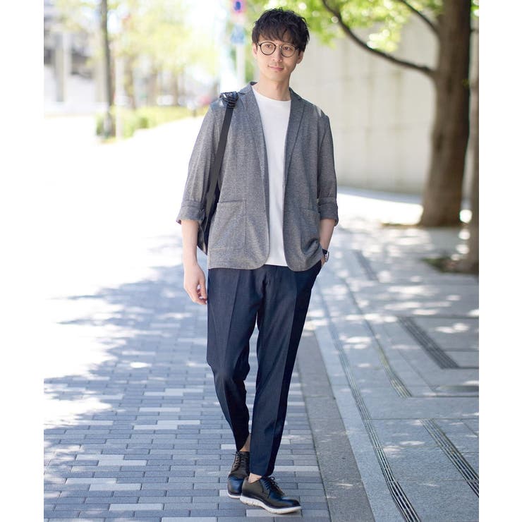 【イージーケア 接触冷感】ブライト天竺シェイプジャケット【吸水速乾 UVカット】 | a.v.v【MEN】 | 詳細画像8 