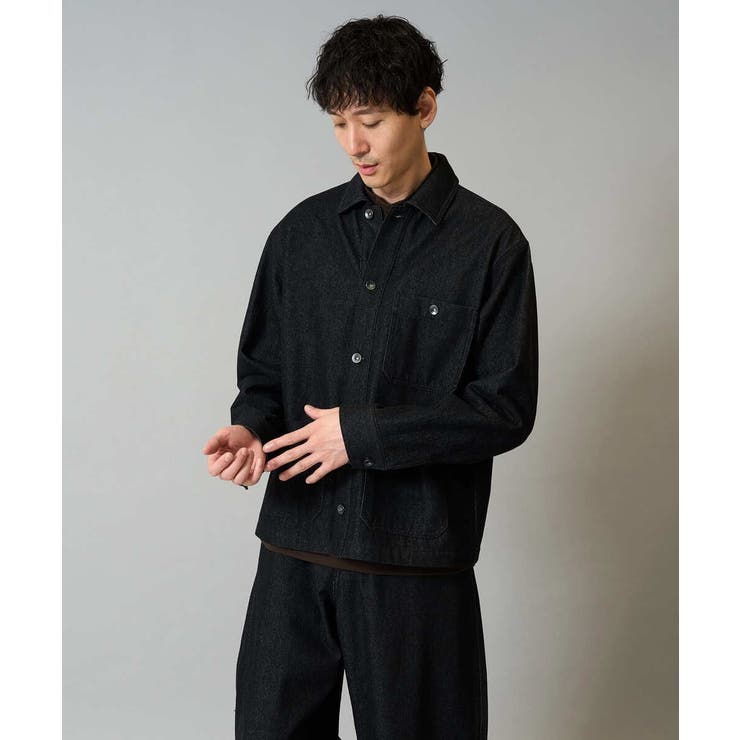 【洗濯機で洗える】ワイドシルエットデニムカバーオール | a.v.v【MEN】 | 詳細画像12 