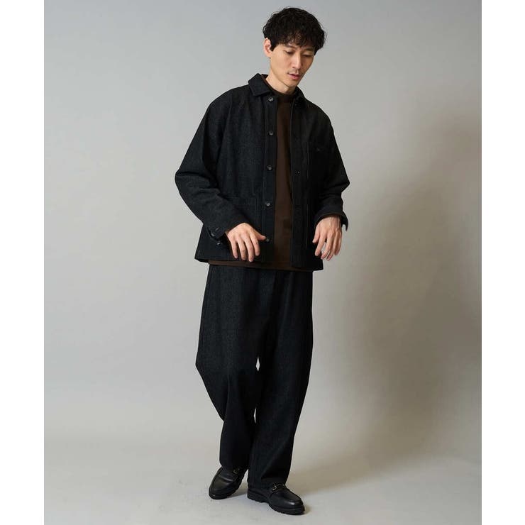 【洗濯機で洗える】ワイドシルエットデニムカバーオール | a.v.v【MEN】 | 詳細画像2 