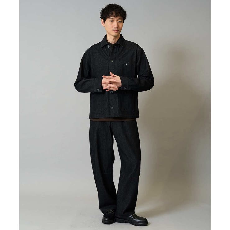 【洗濯機で洗える】ワイドシルエットデニムカバーオール | a.v.v【MEN】 | 詳細画像5 