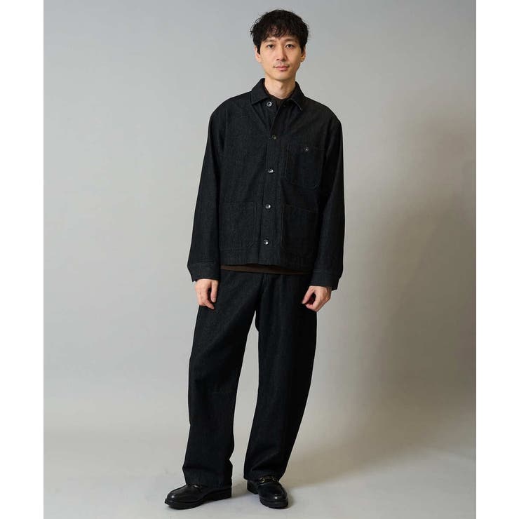 【洗濯機で洗える】ワイドシルエットデニムカバーオール | a.v.v【MEN】 | 詳細画像6 