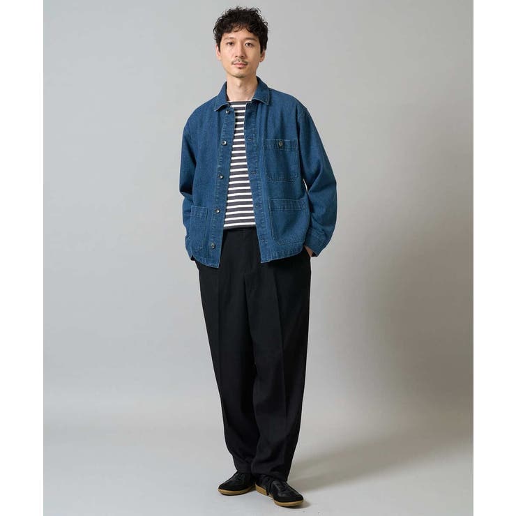 【洗濯機で洗える】ワイドシルエットデニムカバーオール | a.v.v【MEN】 | 詳細画像9 