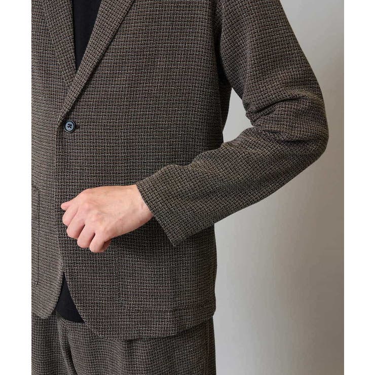 ツイードストレッチテーラードジャケット | a.v.v【MEN】 | 詳細画像16 