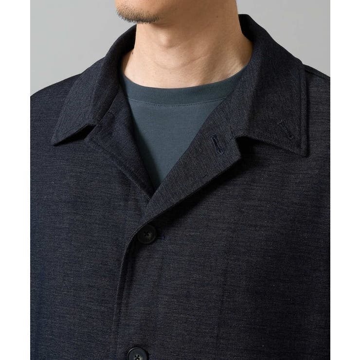 【イージーケア】デニムライクステンカラーコート【洗濯機で洗える】 | a.v.v【MEN】 | 詳細画像30 