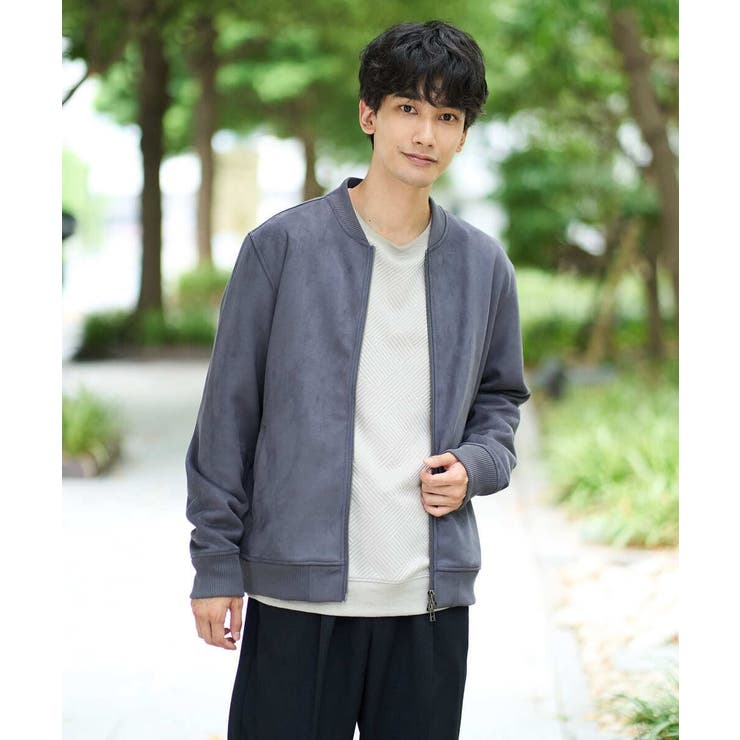 フェイクスエードリブブルゾン【イージーケア/ストレッチ/洗濯機で洗える】 | a.v.v【MEN】 | 詳細画像44 