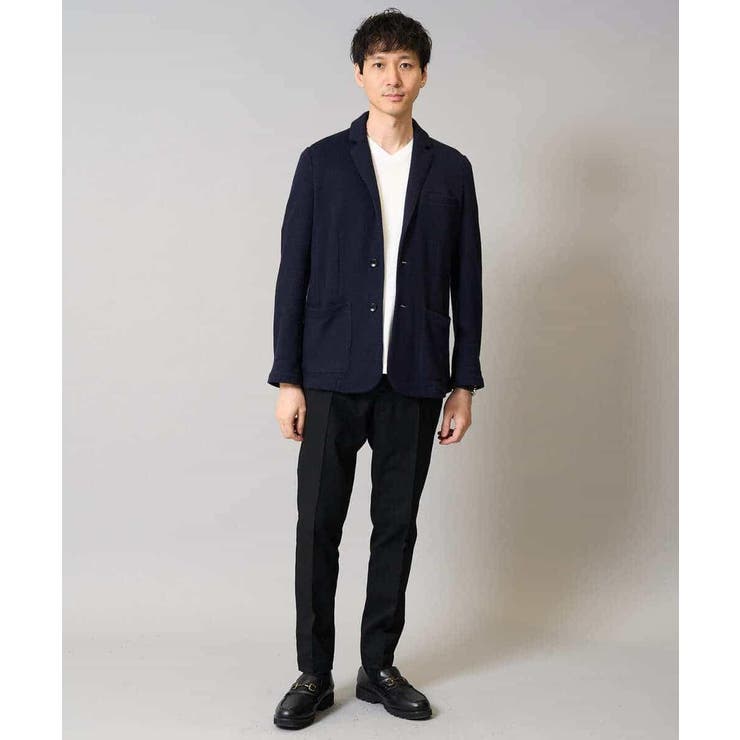 【イージーケア ストレッチ】ハニカムジャージースマートジャケット【洗濯機で洗える… | a.v.v【MEN】 | 詳細画像10 