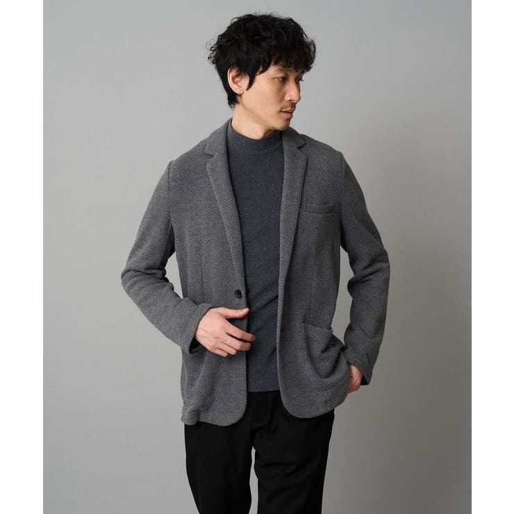 【イージーケア ストレッチ】ハニカムジャージースマートジャケット【洗濯機で洗える… | a.v.v【MEN】 | 詳細画像16 