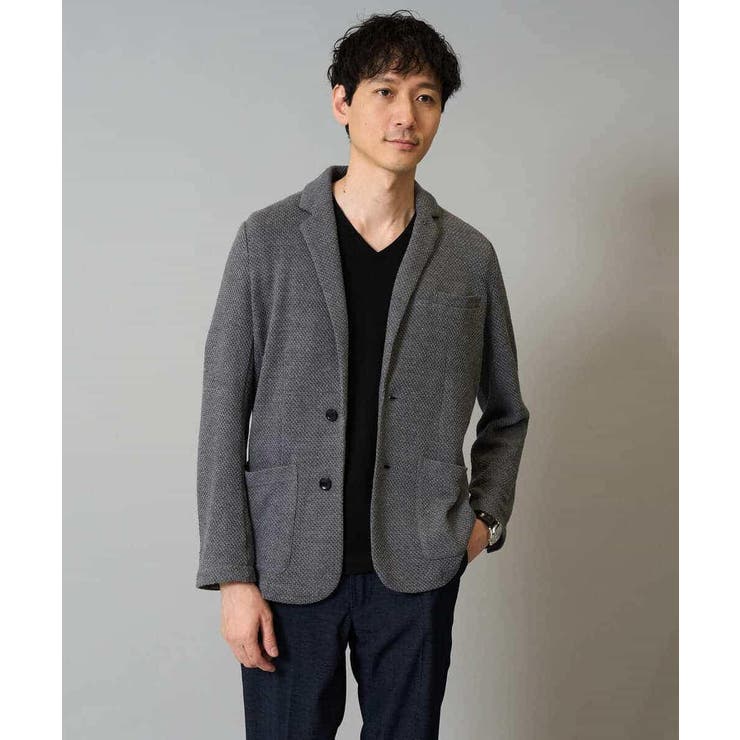 【イージーケア ストレッチ】ハニカムジャージースマートジャケット【洗濯機で洗える… | a.v.v【MEN】 | 詳細画像17 