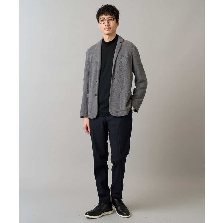 【イージーケア ストレッチ】ハニカムジャージースマートジャケット【洗濯機で洗える… | a.v.v【MEN】 | 詳細画像2 