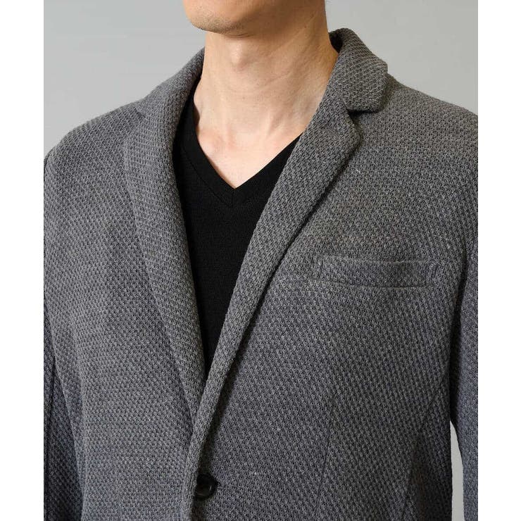 【イージーケア ストレッチ】ハニカムジャージースマートジャケット【洗濯機で洗える… | a.v.v【MEN】 | 詳細画像21 