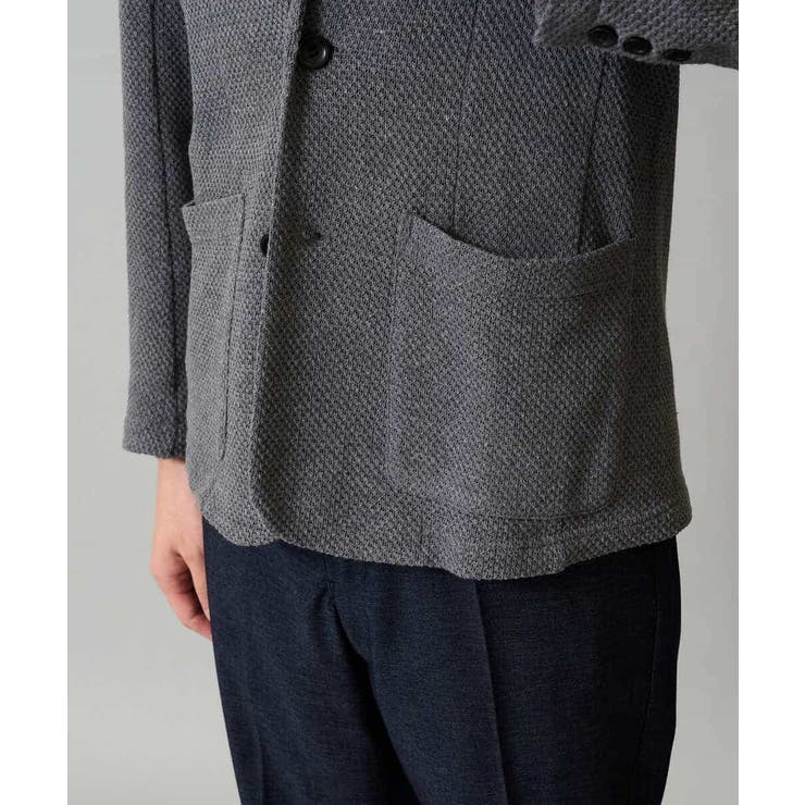 【イージーケア ストレッチ】ハニカムジャージースマートジャケット【洗濯機で洗える… | a.v.v【MEN】 | 詳細画像24 