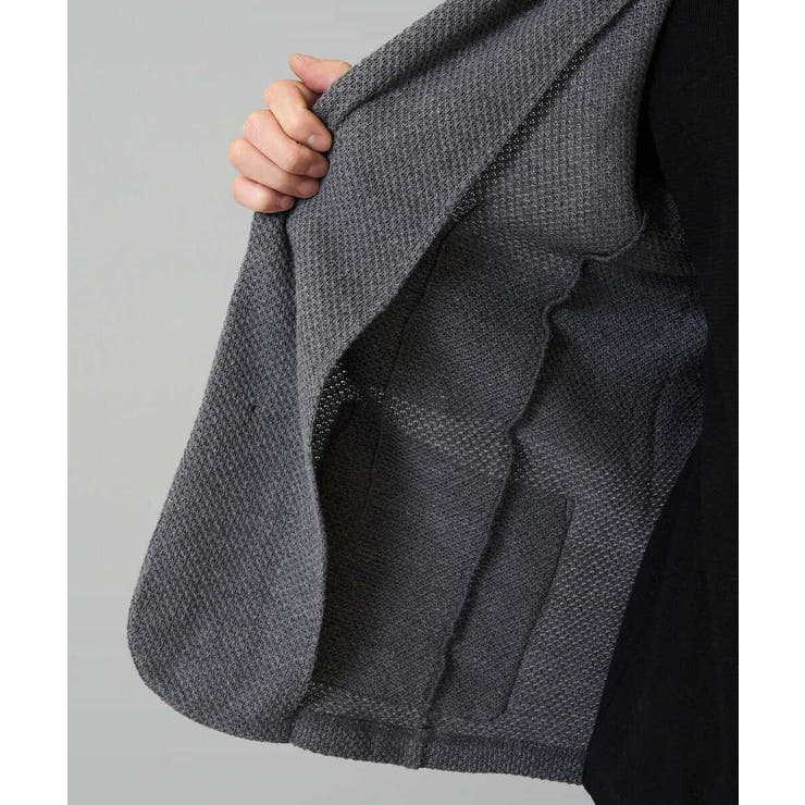 【イージーケア ストレッチ】ハニカムジャージースマートジャケット【洗濯機で洗える… | a.v.v【MEN】 | 詳細画像26 