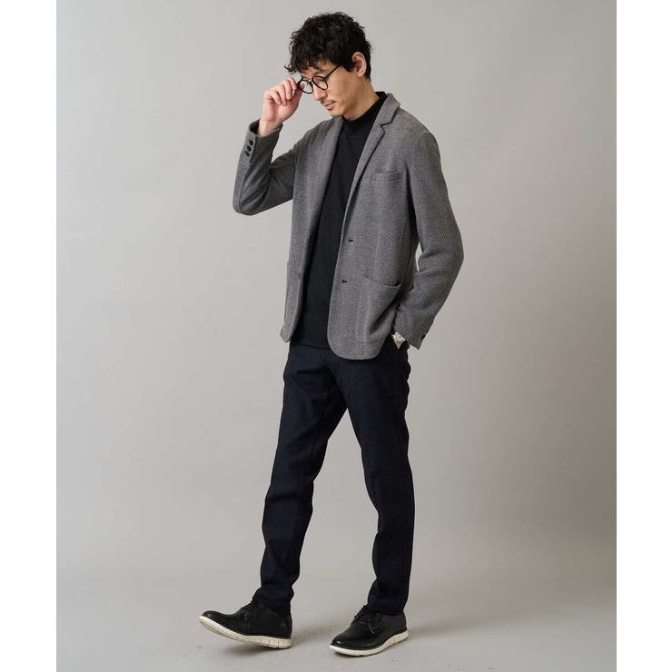 【イージーケア ストレッチ】ハニカムジャージースマートジャケット【洗濯機で洗える… | a.v.v【MEN】 | 詳細画像3 