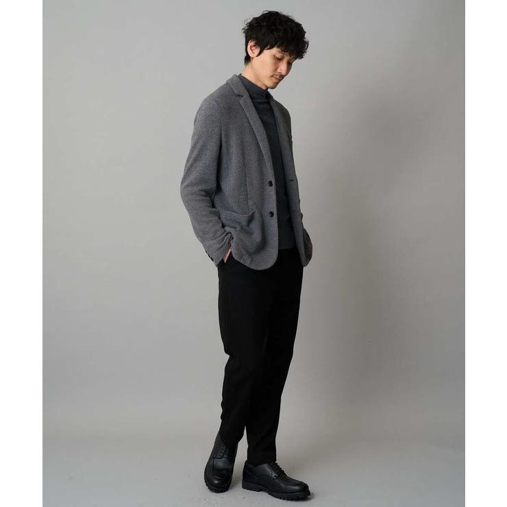 【イージーケア ストレッチ】ハニカムジャージースマートジャケット【洗濯機で洗える… | a.v.v【MEN】 | 詳細画像6 