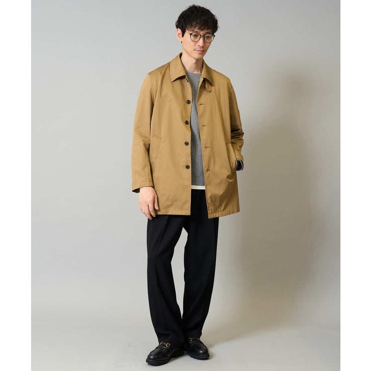 【撥水/毛玉になりにくい】ステンカラーコート | a.v.v【MEN】 | 詳細画像2