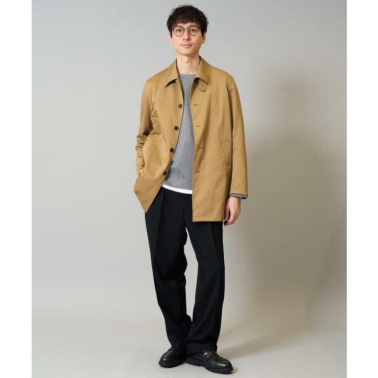 【撥水/毛玉になりにくい】ステンカラーコート | a.v.v【MEN】 | 詳細画像3