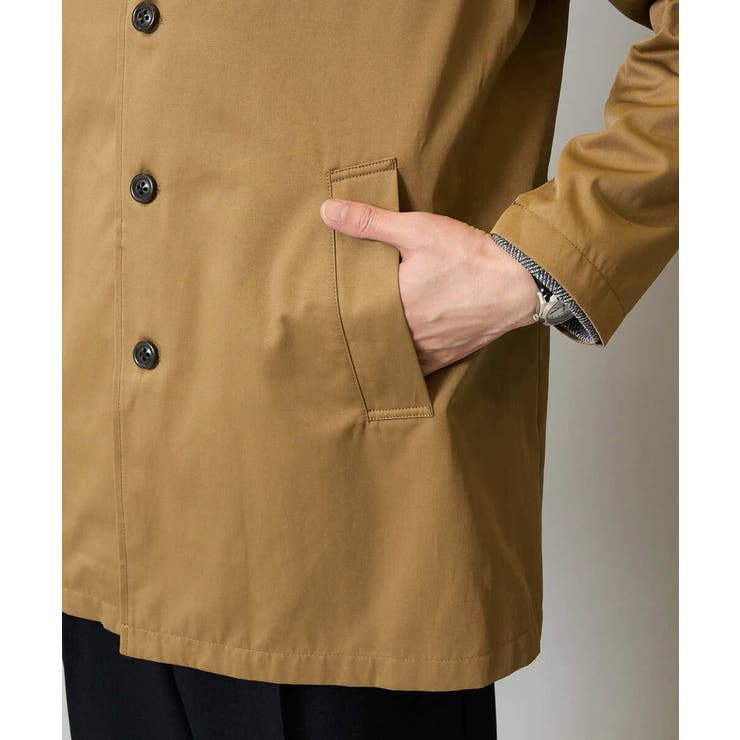 【撥水/毛玉になりにくい】ステンカラーコート | a.v.v【MEN】 | 詳細画像30