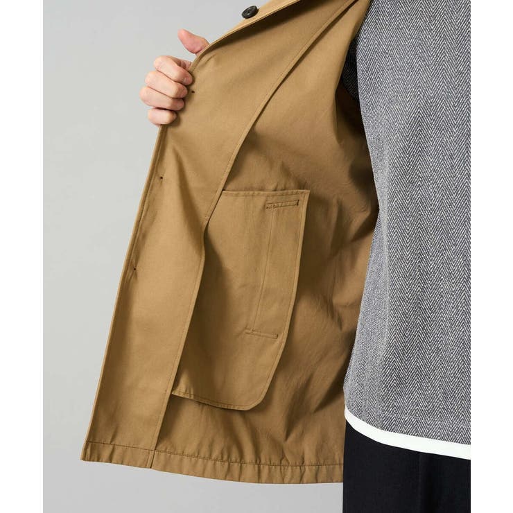 【撥水/毛玉になりにくい】ステンカラーコート | a.v.v【MEN】 | 詳細画像33