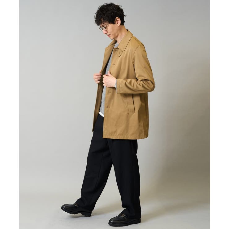 【撥水/毛玉になりにくい】ステンカラーコート | a.v.v【MEN】 | 詳細画像5