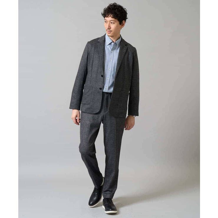 【イージーケア ストレッチ】メランジポンチテーラードジャケット【洗濯機で洗える】… | a.v.v【MEN】 | 詳細画像13 