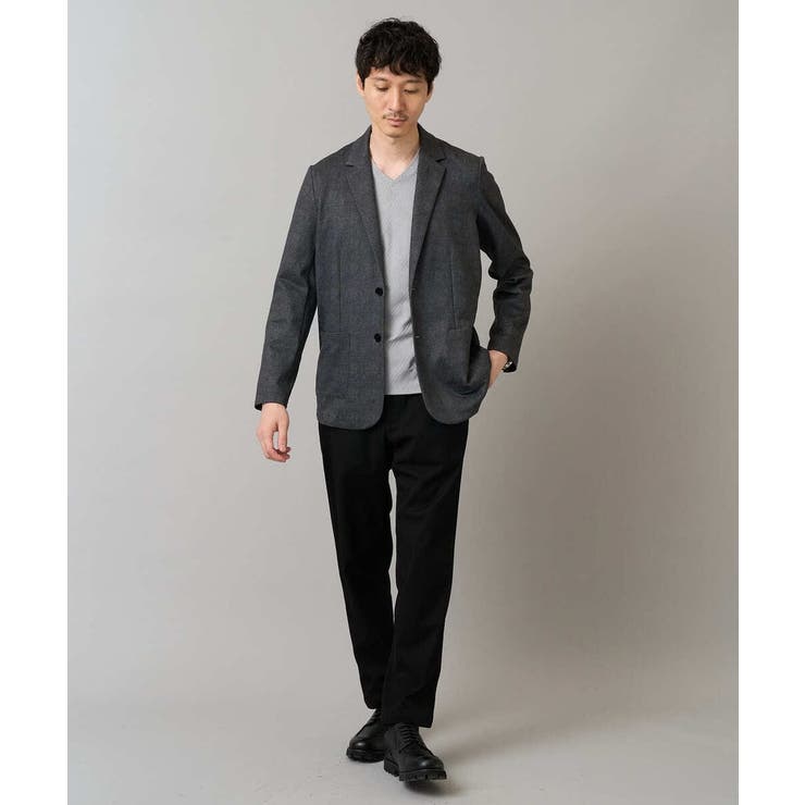 【イージーケア ストレッチ】メランジポンチテーラードジャケット【洗濯機で洗える】… | a.v.v【MEN】 | 詳細画像16 