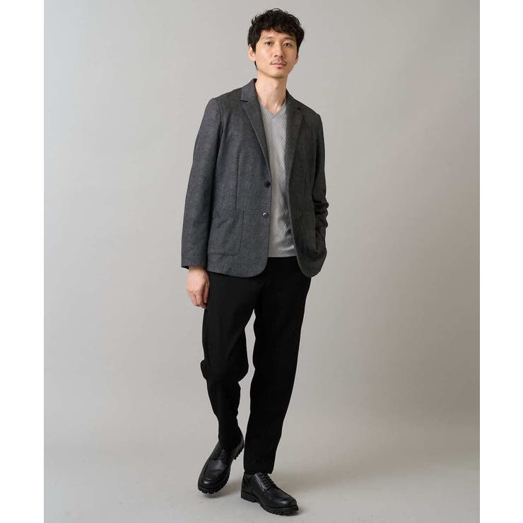 【イージーケア ストレッチ】メランジポンチテーラードジャケット【洗濯機で洗える】… | a.v.v【MEN】 | 詳細画像17 