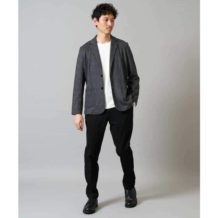 【イージーケア ストレッチ】メランジポンチテーラードジャケット【洗濯機で洗える】… | a.v.v【MEN】 | 詳細画像21 