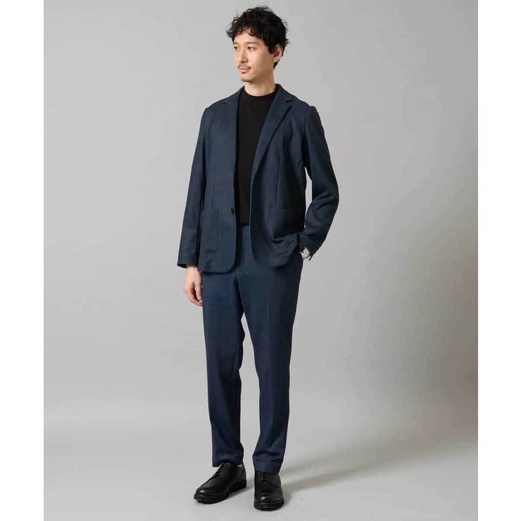 【イージーケア ストレッチ】メランジポンチテーラードジャケット【洗濯機で洗える】… | a.v.v【MEN】 | 詳細画像3 