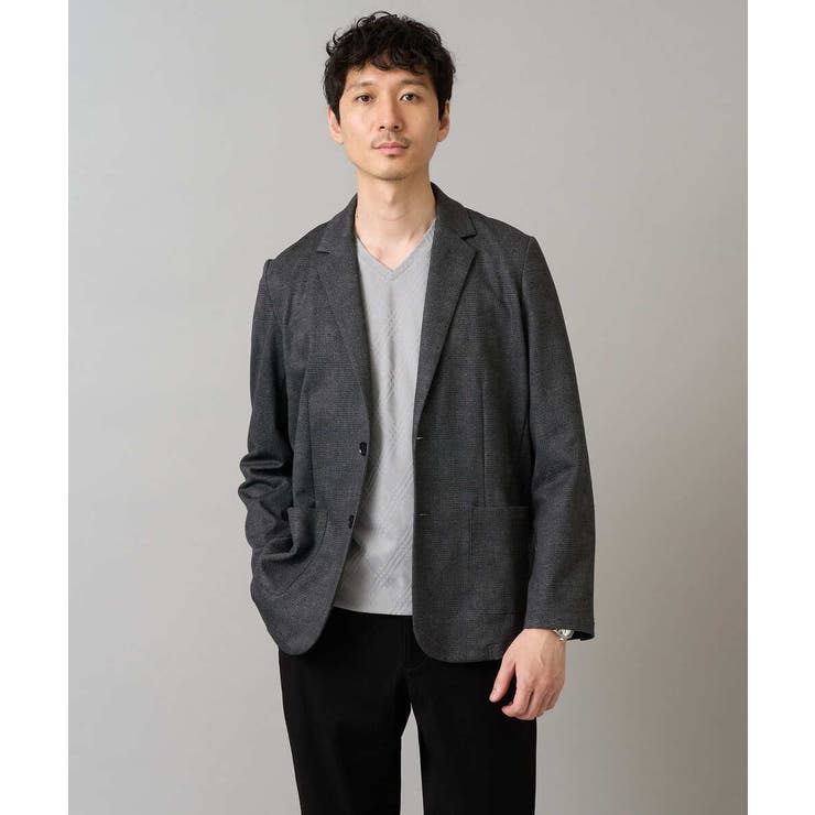 【イージーケア ストレッチ】メランジポンチテーラードジャケット【洗濯機で洗える】… | a.v.v【MEN】 | 詳細画像30 