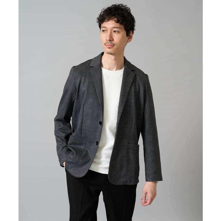 【イージーケア ストレッチ】メランジポンチテーラードジャケット【洗濯機で洗える】… | a.v.v【MEN】 | 詳細画像35 