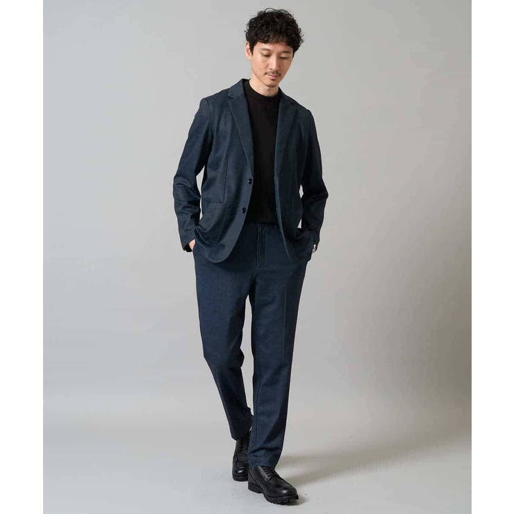 【イージーケア ストレッチ】メランジポンチテーラードジャケット【洗濯機で洗える】… | a.v.v【MEN】 | 詳細画像4 