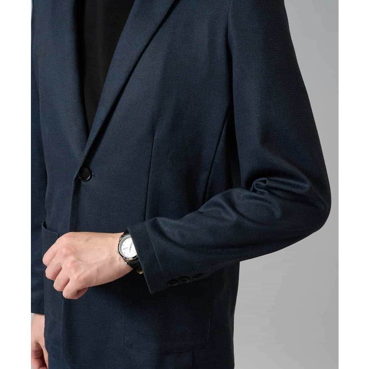 【イージーケア ストレッチ】メランジポンチテーラードジャケット【洗濯機で洗える】… | a.v.v【MEN】 | 詳細画像41 