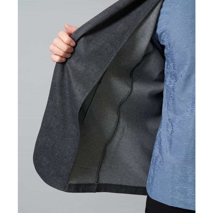 【イージーケア ストレッチ】メランジポンチテーラードジャケット【洗濯機で洗える】… | a.v.v【MEN】 | 詳細画像46 