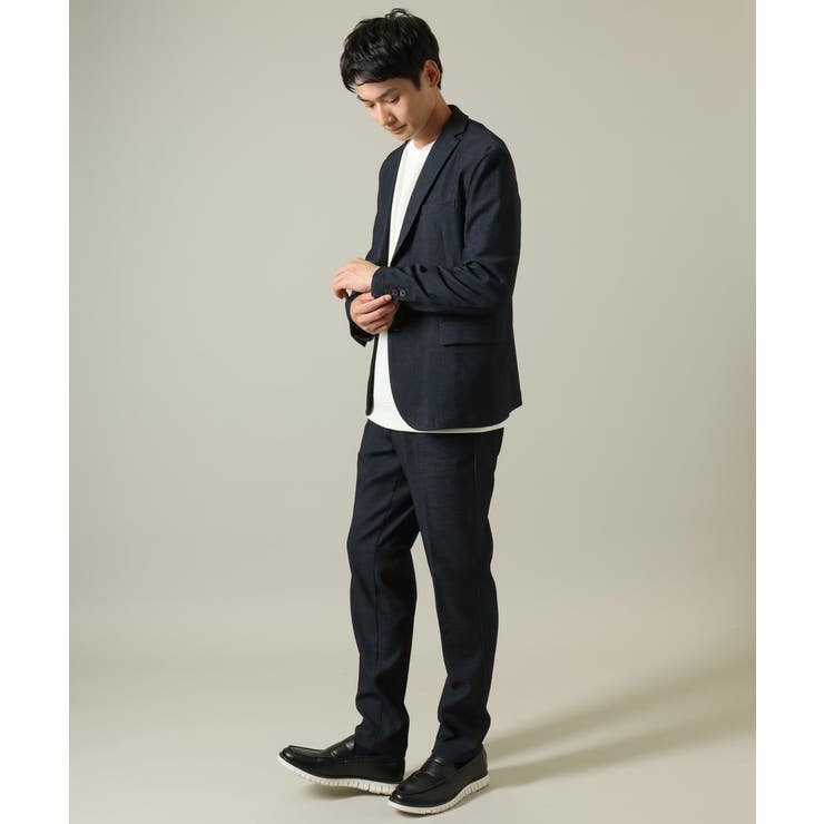 【イージーケア ストレッチ】スマートシャンブレーテーラードジャケット(セットアッ… | a.v.v【MEN】 | 詳細画像12 