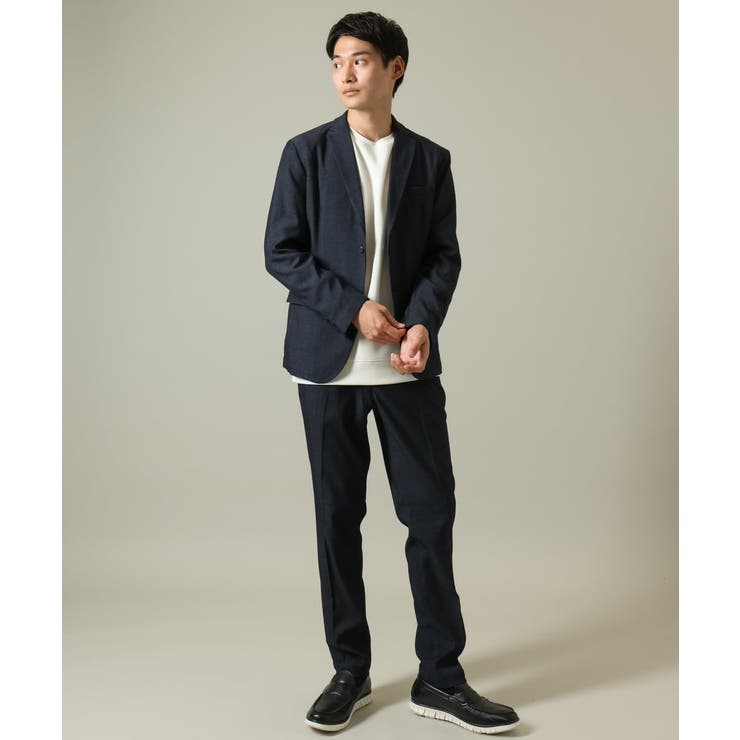 【イージーケア ストレッチ】スマートシャンブレーテーラードジャケット(セットアッ… | a.v.v【MEN】 | 詳細画像13 