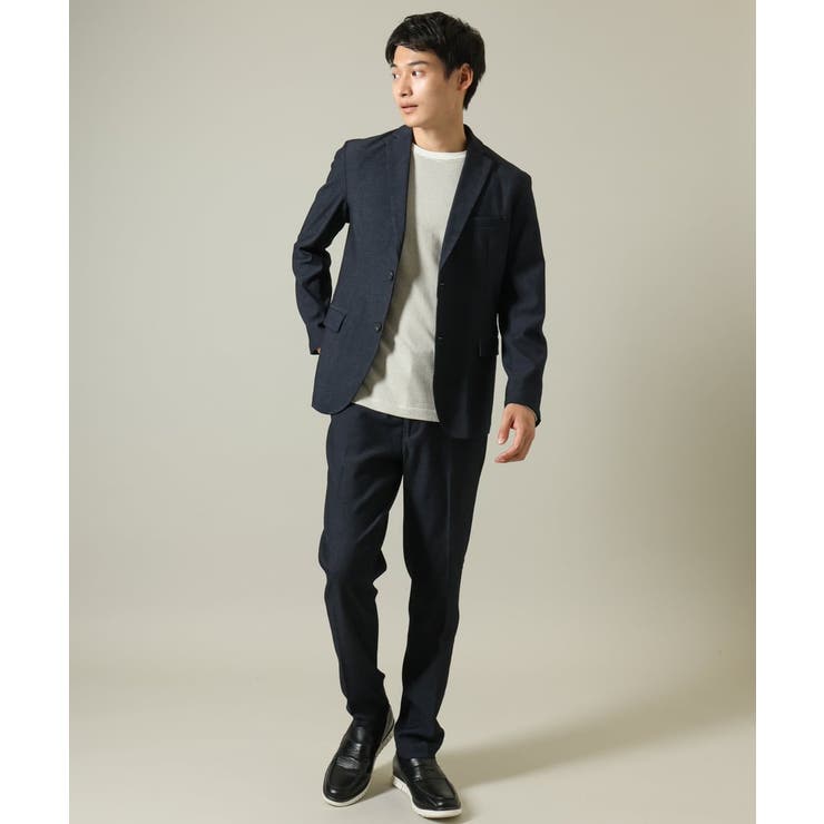 【イージーケア ストレッチ】スマートシャンブレーテーラードジャケット(セットアッ… | a.v.v【MEN】 | 詳細画像14 