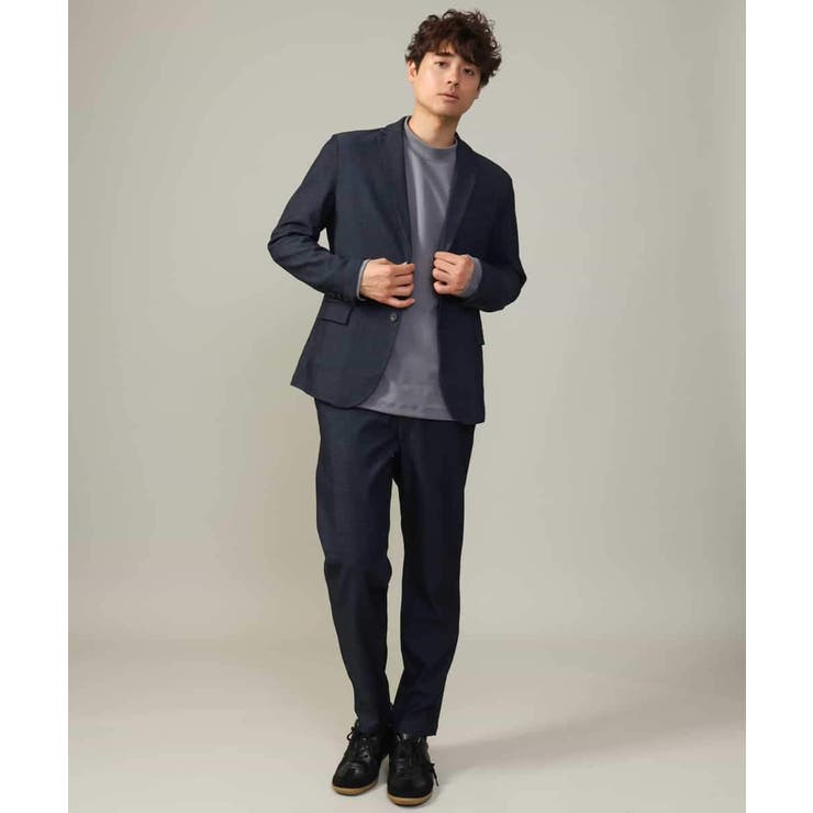 【イージーケア ストレッチ】スマートシャンブレーテーラードジャケット(セットアッ… | a.v.v【MEN】 | 詳細画像3 