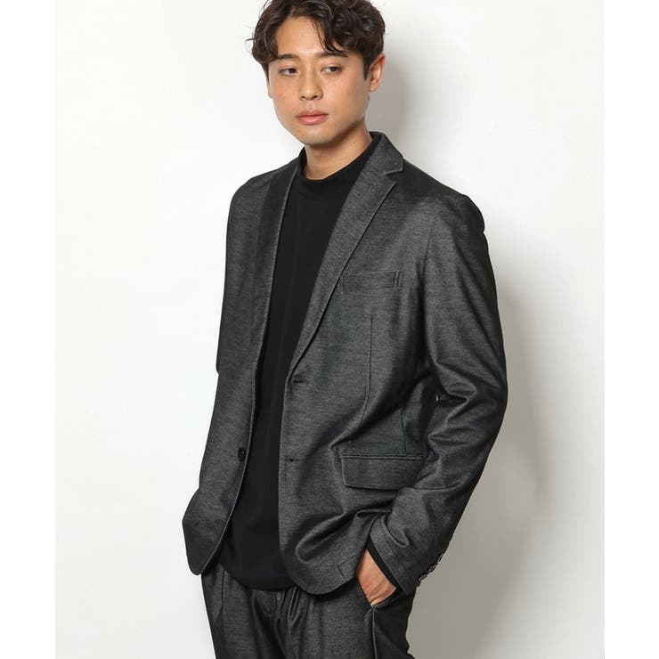 【通年着用OK】スマートインレイニットシェイプジャケット(セットアップ可） | a.v.v【MEN】 | 詳細画像1 