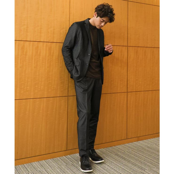 通年着用OK】スマートインレイニットシェイプジャケット(セットアップ