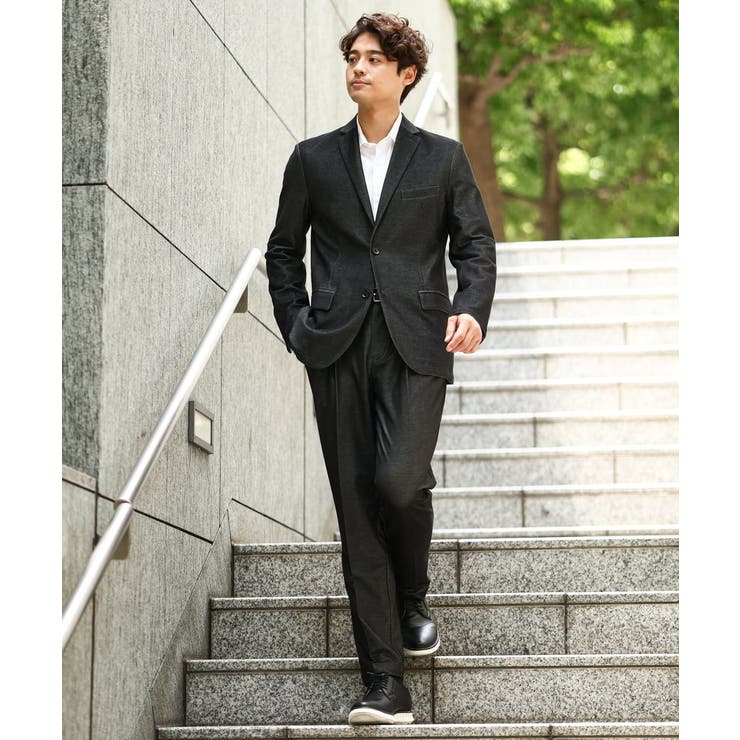 【通年着用OK】スマートインレイニットシェイプジャケット(セットアップ可） | a.v.v【MEN】 | 詳細画像16 