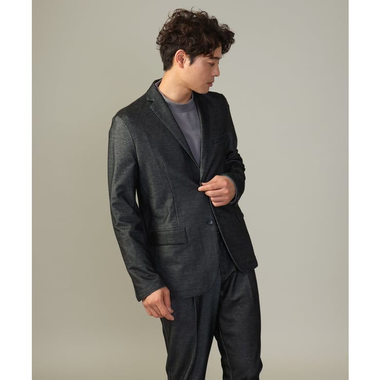 通年着用OK】スマートインレイニットシェイプジャケット(セットアップ