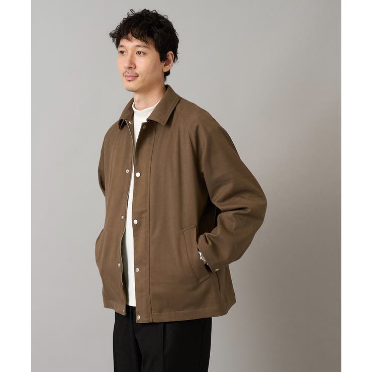 【洗濯機で洗える】ラグランスリーブショートブルゾン | a.v.v【MEN】 | 詳細画像1 