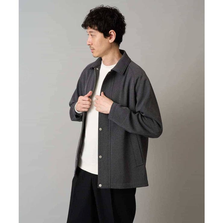 【洗濯機で洗える】ラグランスリーブショートブルゾン | a.v.v【MEN】 | 詳細画像13 