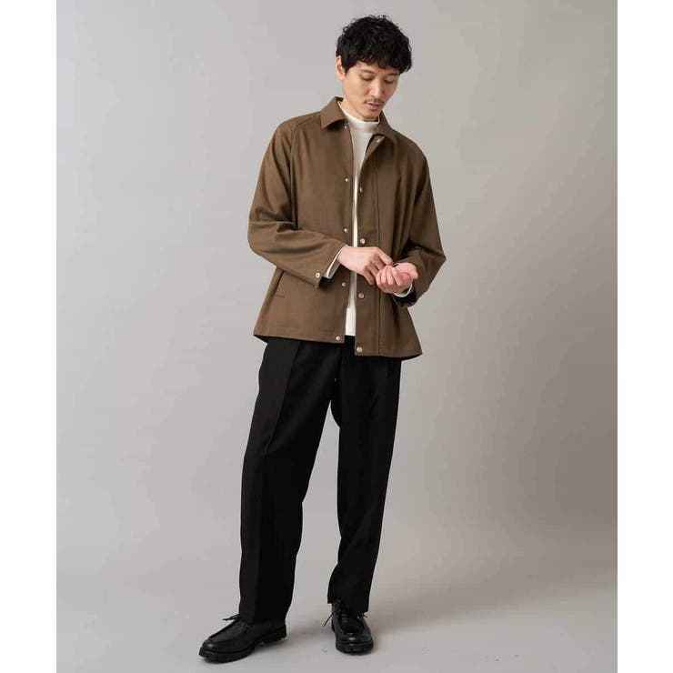 【洗濯機で洗える】ラグランスリーブショートブルゾン | a.v.v【MEN】 | 詳細画像3 