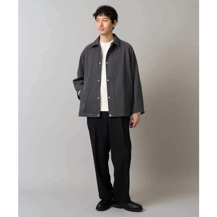 【洗濯機で洗える】ラグランスリーブショートブルゾン | a.v.v【MEN】 | 詳細画像6 